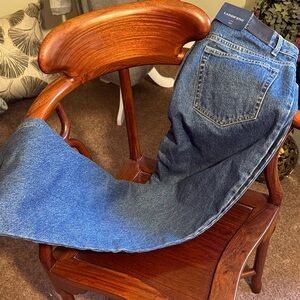 NWT Lands' End Blue Denim Jeans Relaxed Fit Size 16x30 Perfect Condition
